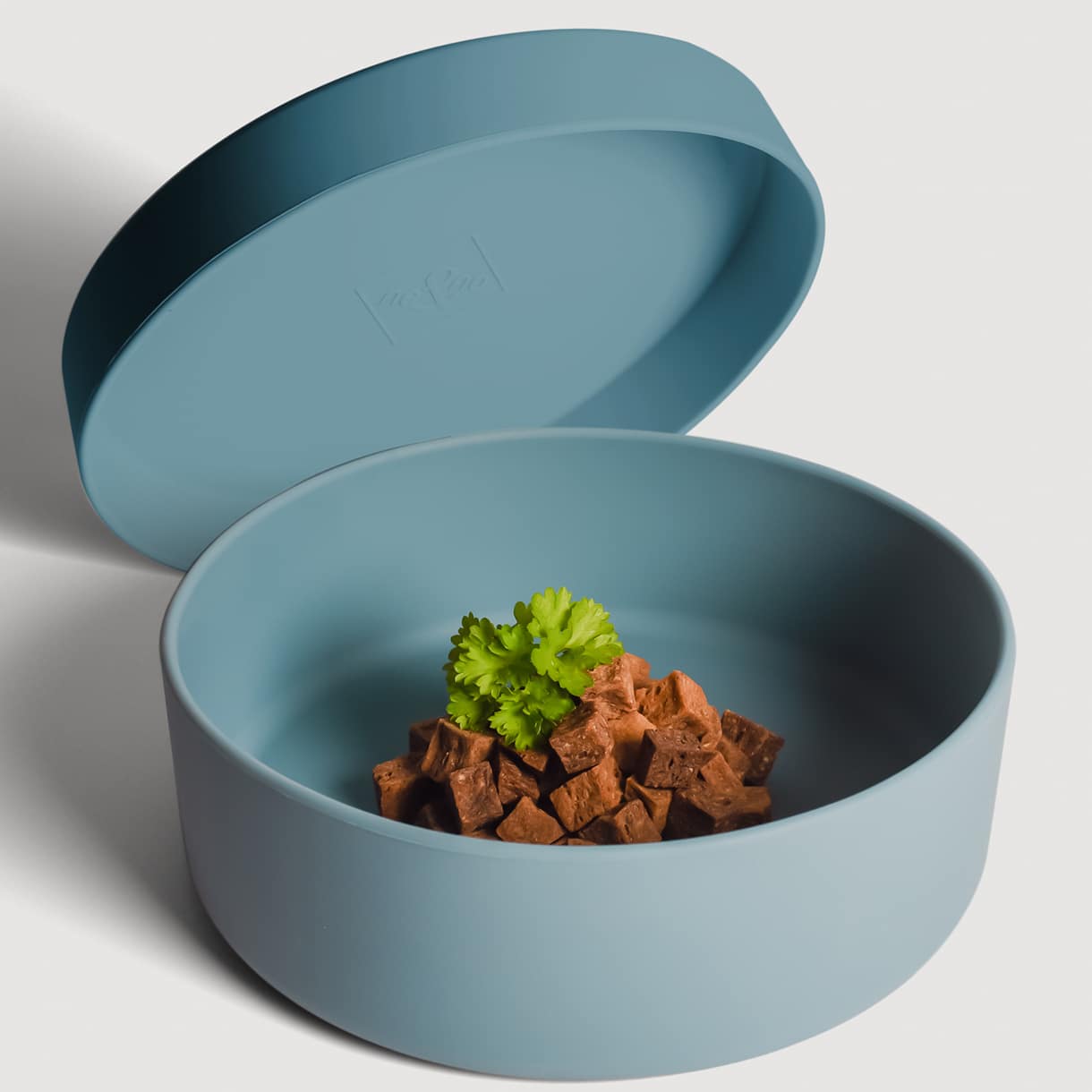 Gamelle en silicone avec couvercle