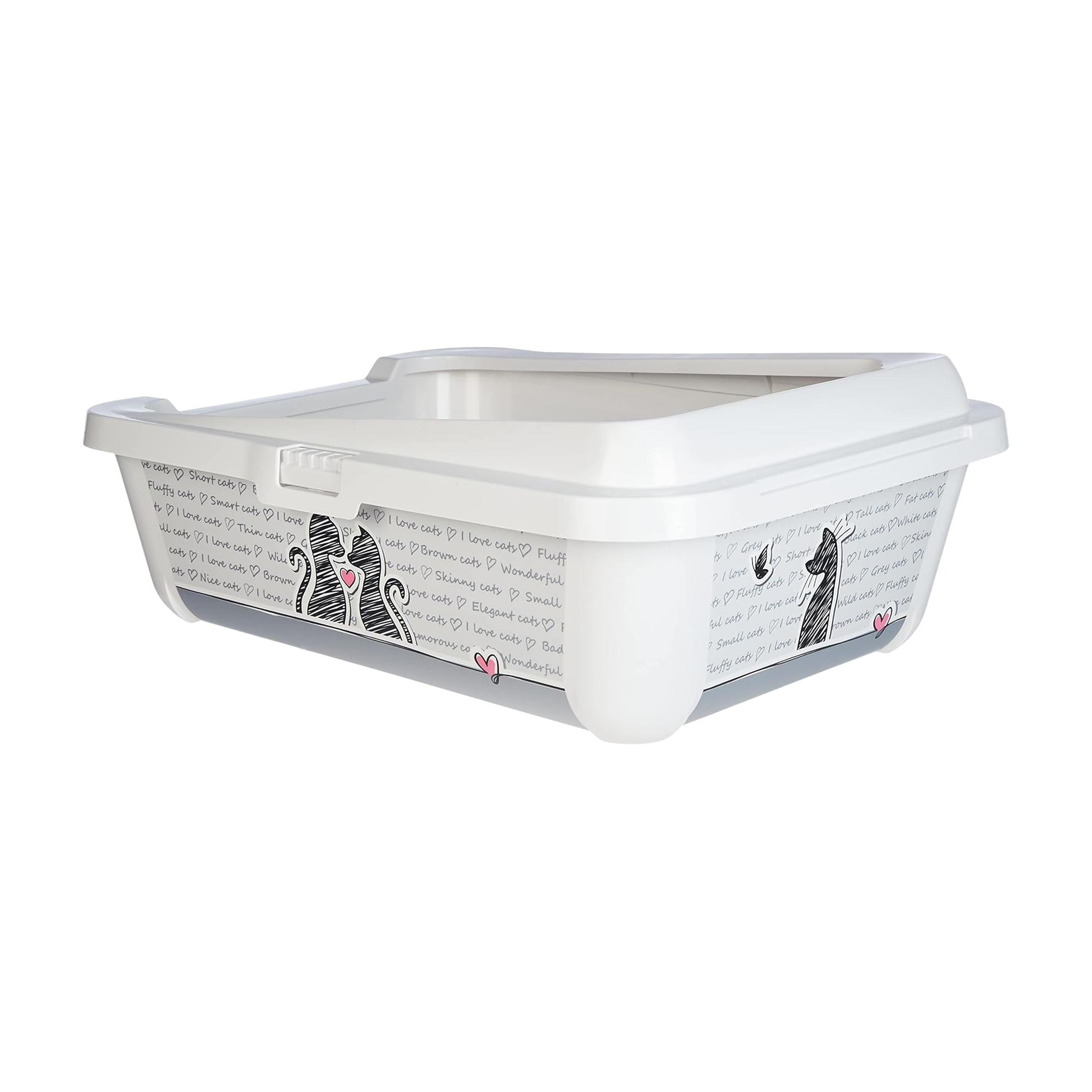 Bac à litière Cats In Love avec rebord