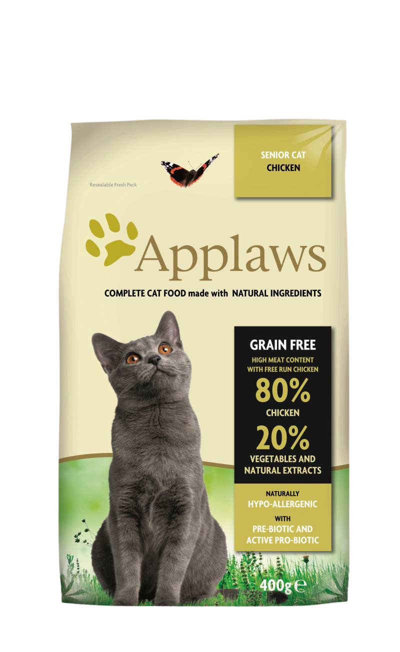 Croquettes au poulet pour chats seniors