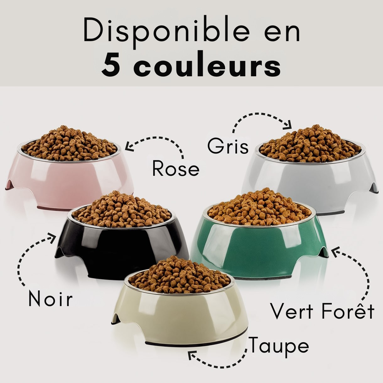 Lot de 2 gamelles mélamine & inox