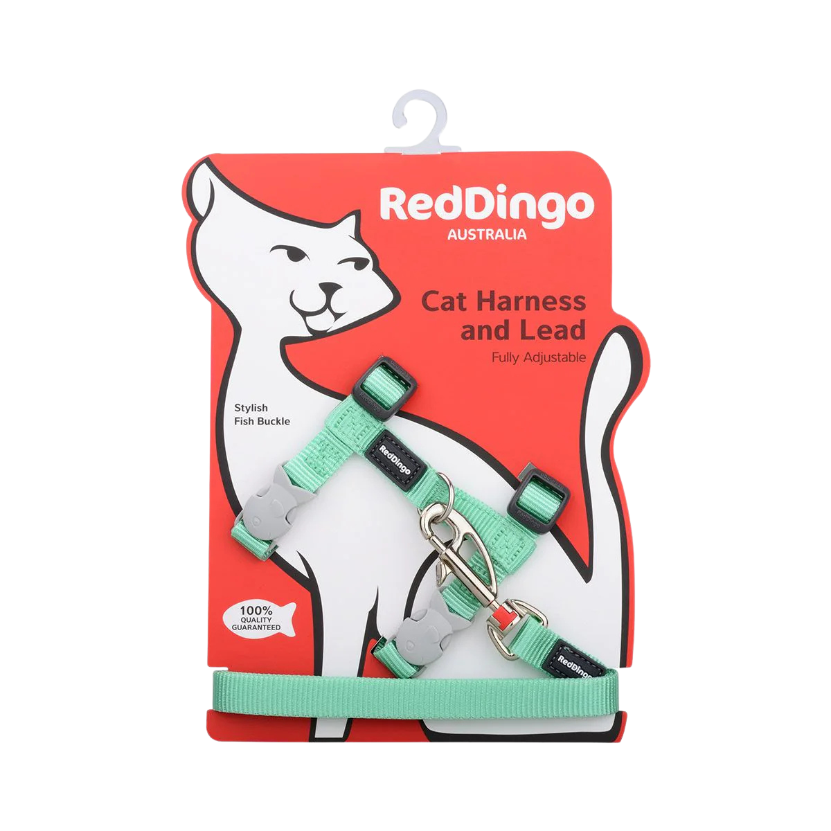 Pastel nylon harness and leash set