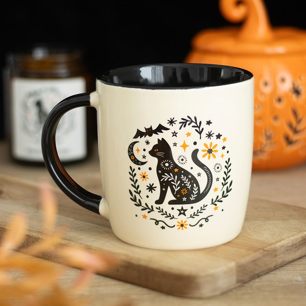 Mug en céramique Chat noir
