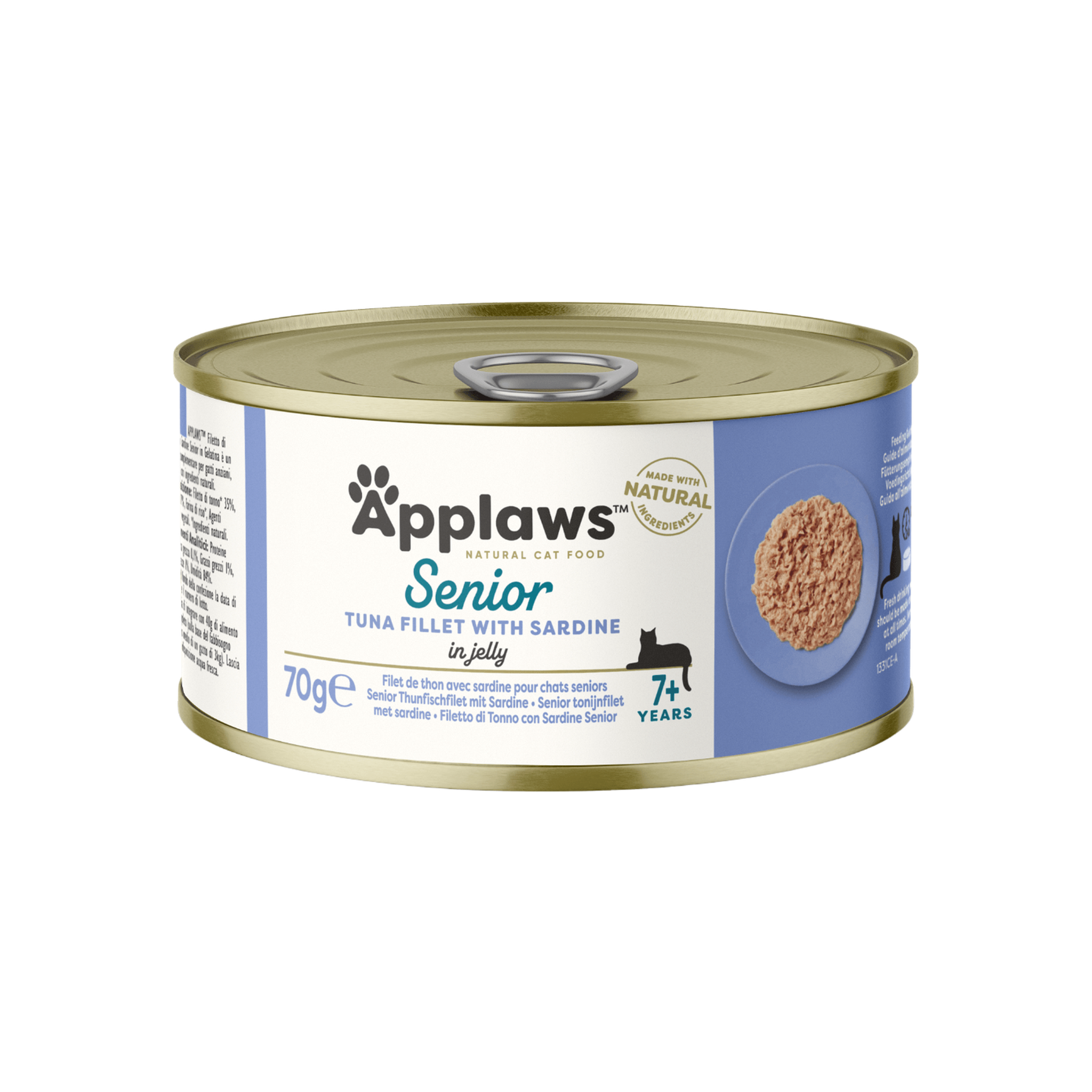 Émiettés de thon et sardine en gelée