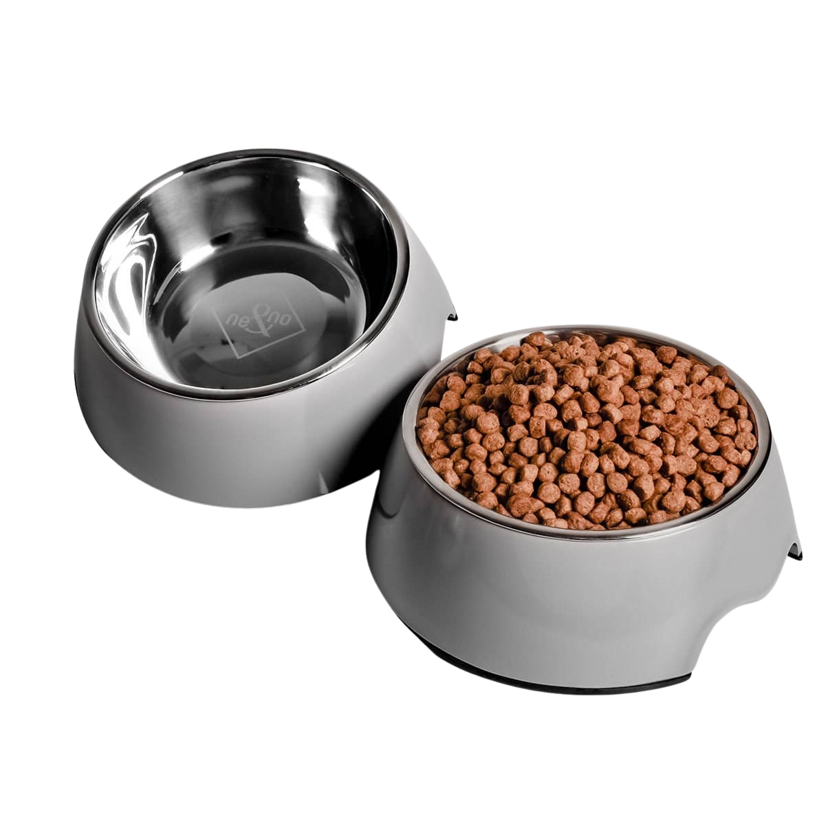 Lot de 2 gamelles mélamine et inox