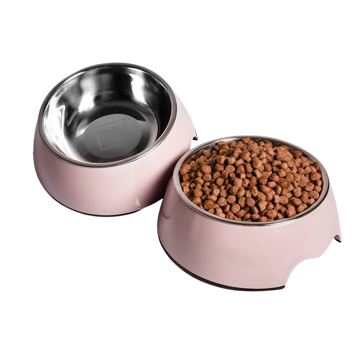 Lot de 2 gamelles mélamine et inox