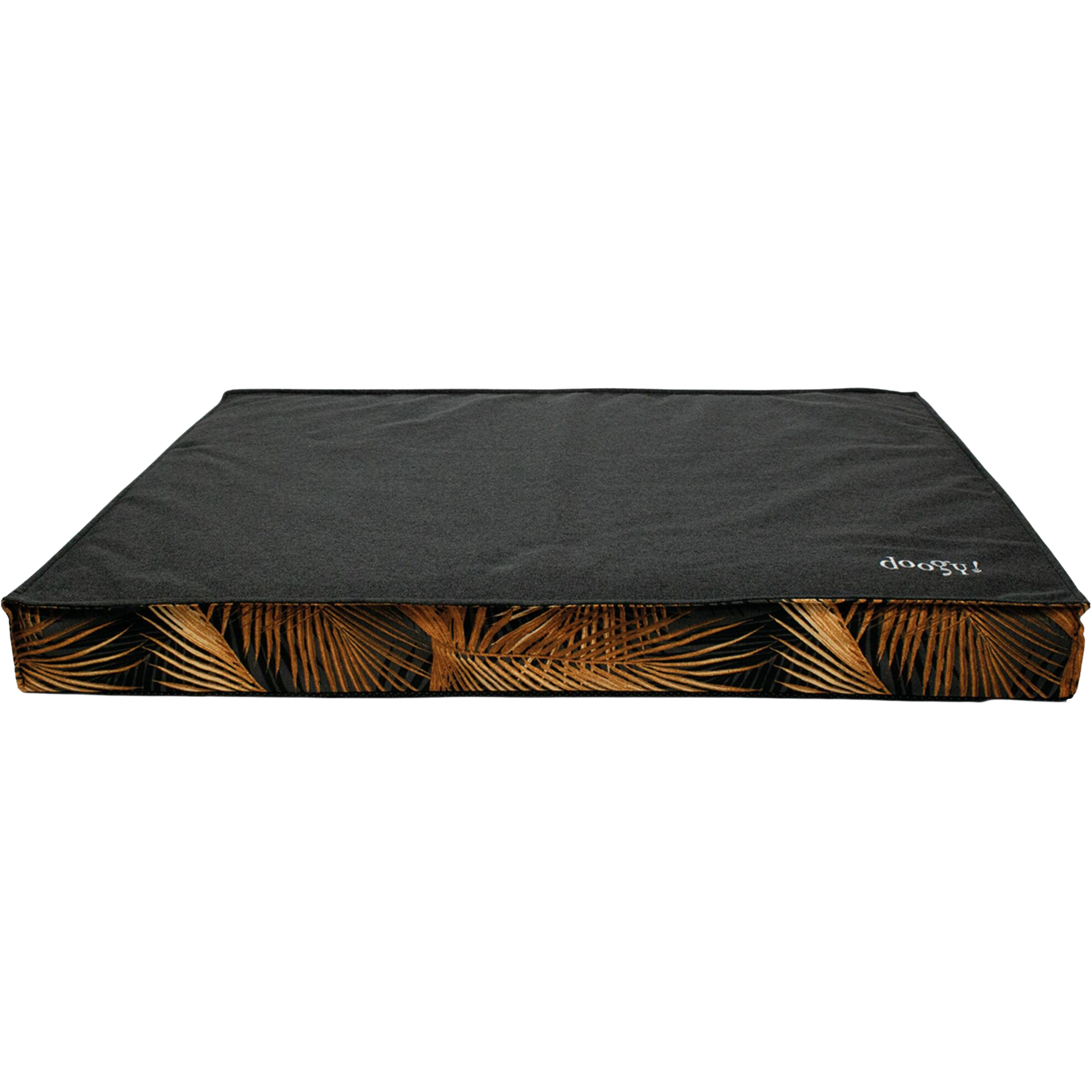 Matelas motif noir et doré à housse amovible