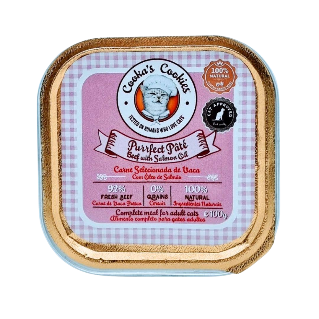 Pâté bœuf & huile de saumon