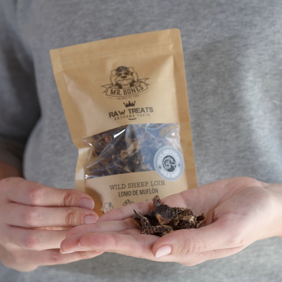 Bouchées de mouflon déshydraté