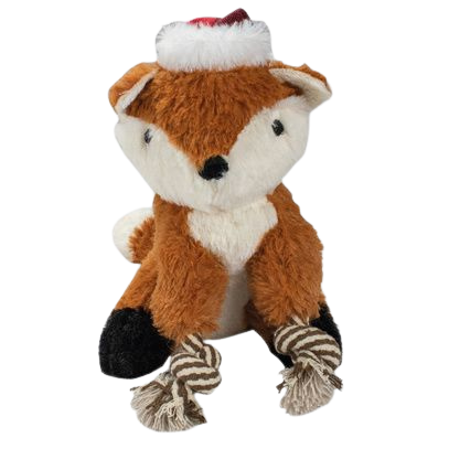 Peluche sonore renard 22 cm avec corde