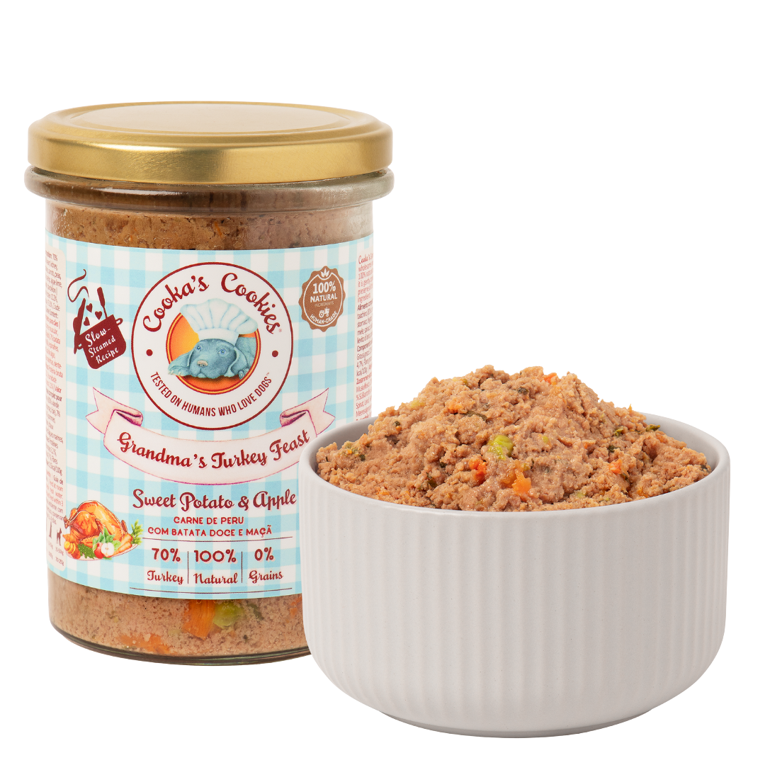 Repas complet vapeur à la dinde et patate douce