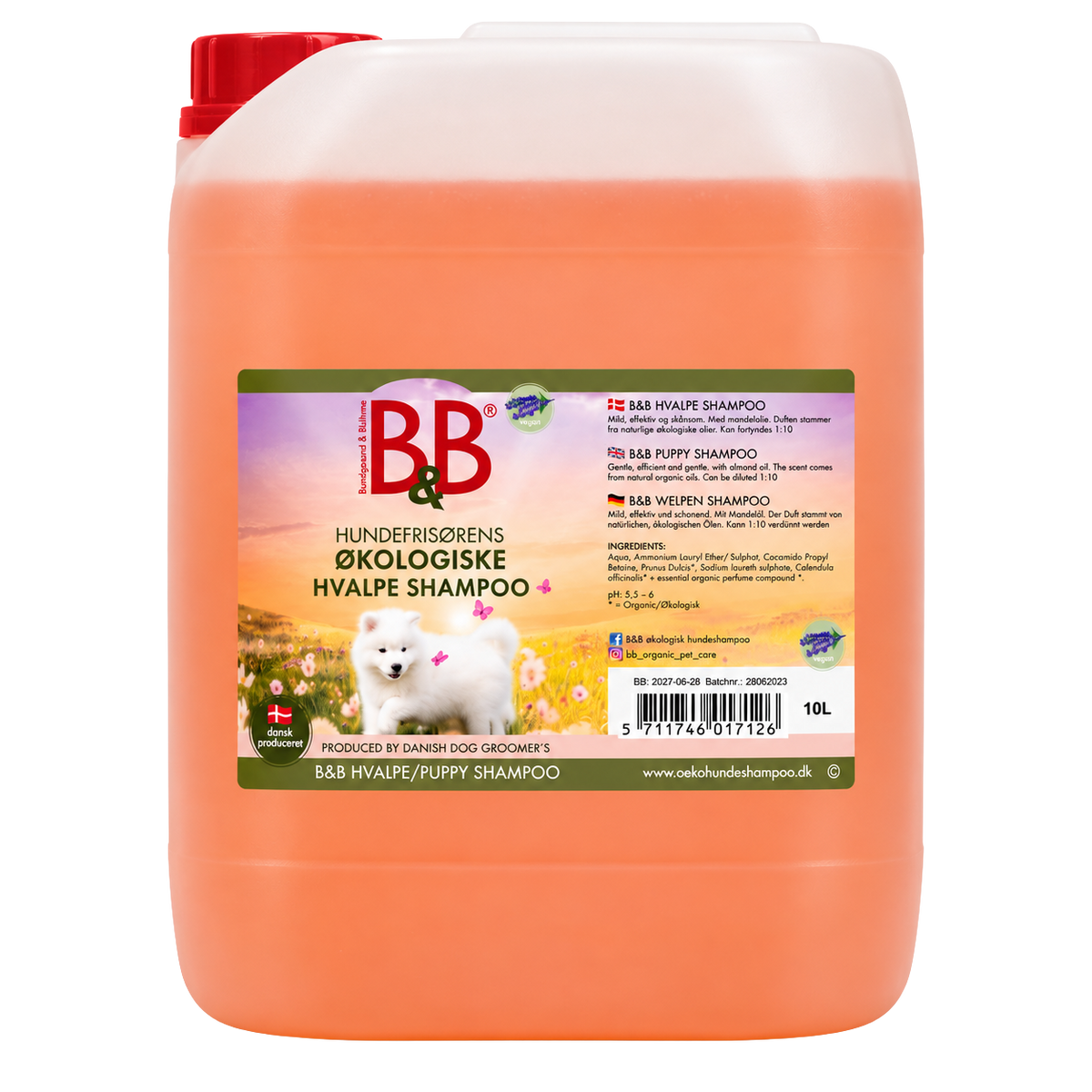 Organic shampoo for puppies