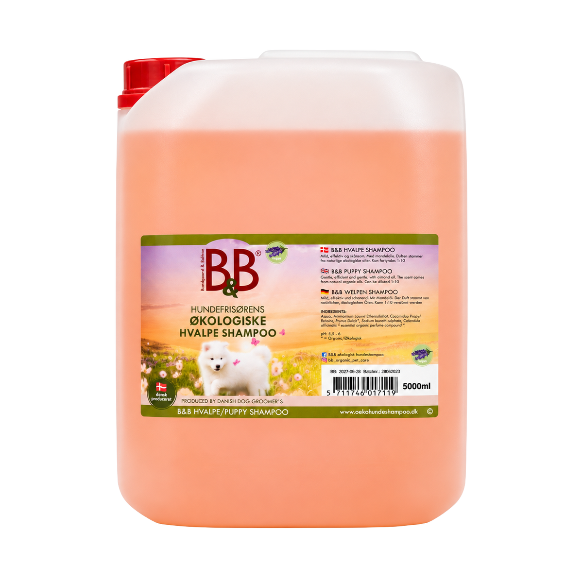 Organic shampoo for puppies