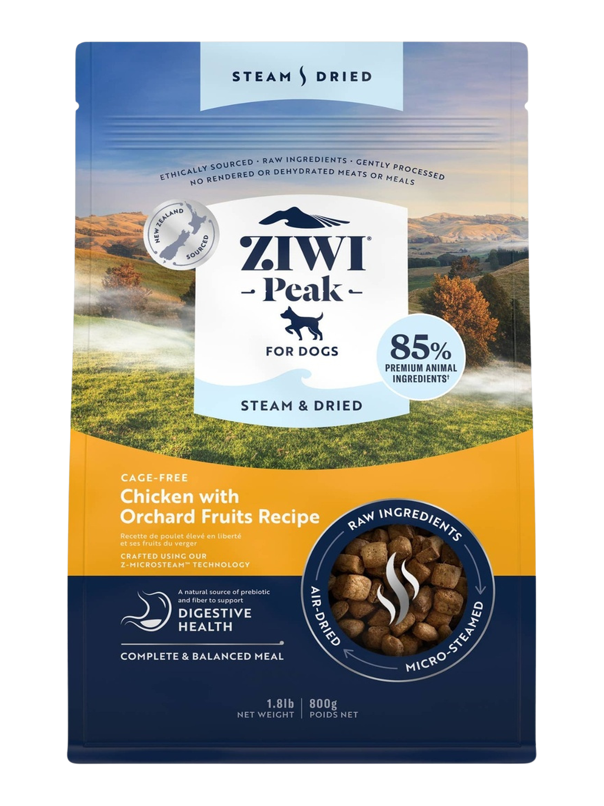 Croquettes au poulet séchées à l’air