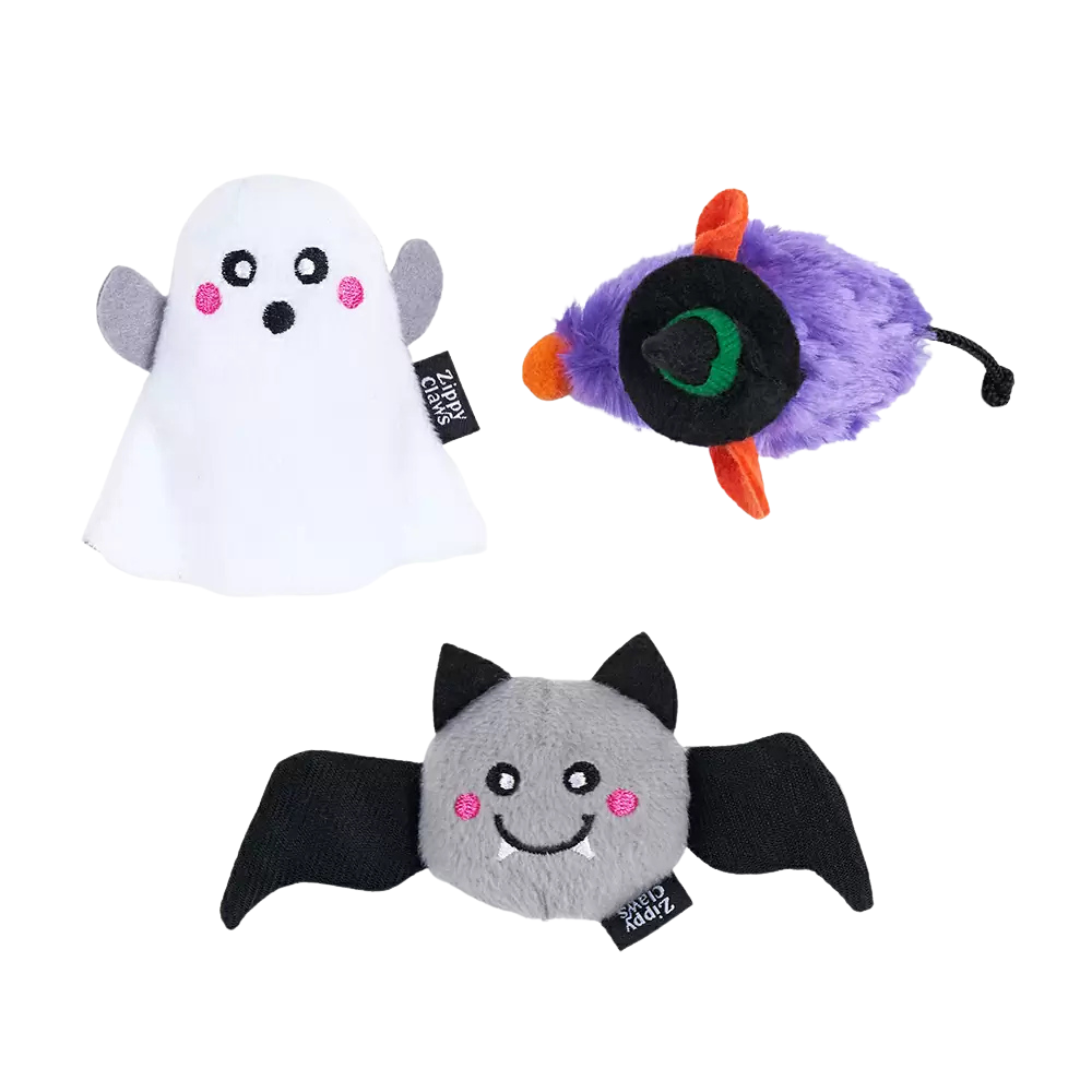 6-Pack Haunted Creatures Halloween Cat Toys