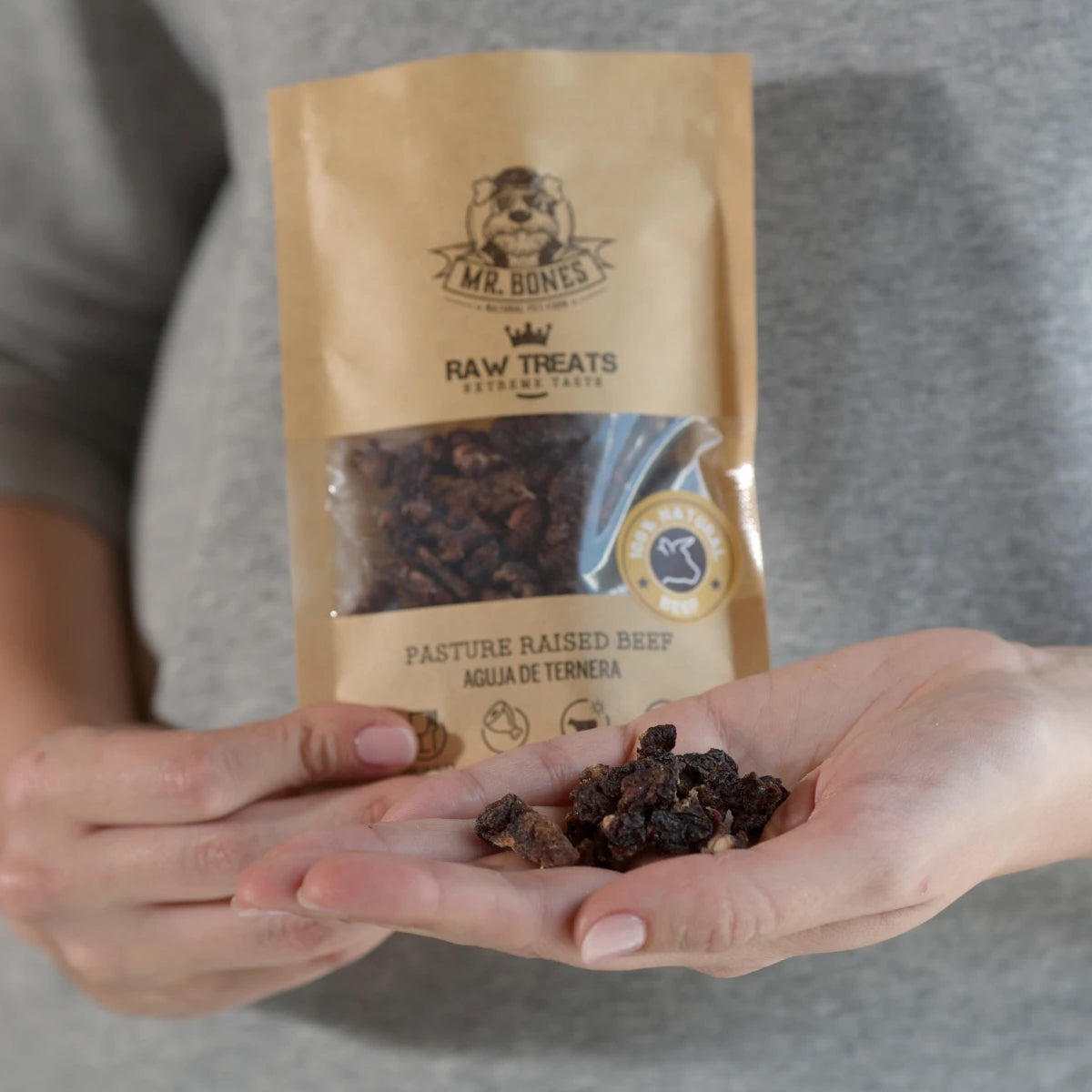 Bouchées de bœuf déshydratées