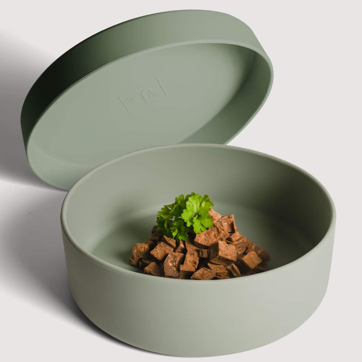 Gamelle en silicone avec couvercle