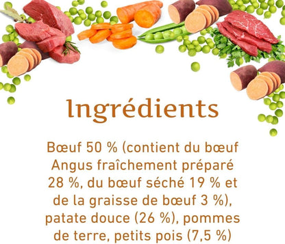 Croquettes au bœuf Angus pour chiens adultes