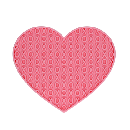 Tapis de léchage en forme de cœur