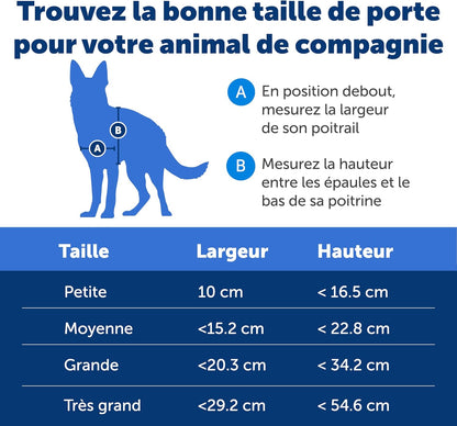 Porte de passage Staywell aluminium volet magnétique
