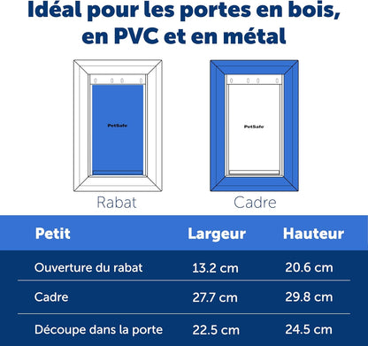 Porte de passage Staywell aluminium volet magnétique