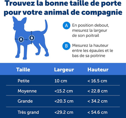 Porte de passage Staywell aluminium volet magnétique