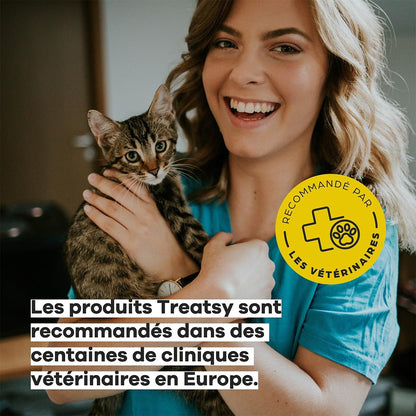 Complément alimentaire probiotiques au poisson et poulet pour chats