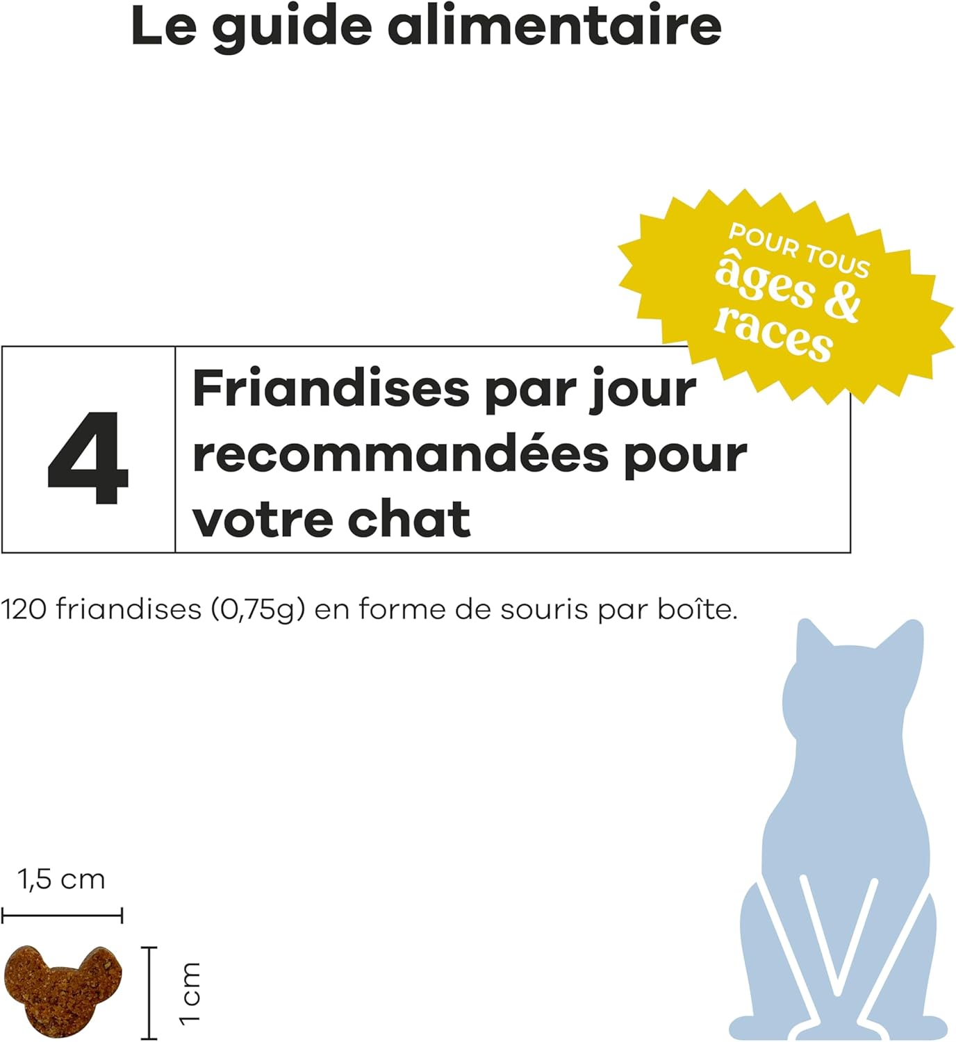 Complément alimentaire probiotiques au poisson et poulet pour chats