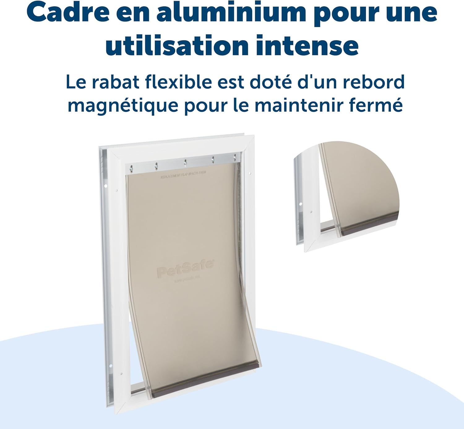 Porte de passage Staywell aluminium volet magnétique