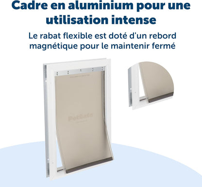 Porte de passage Staywell aluminium volet magnétique