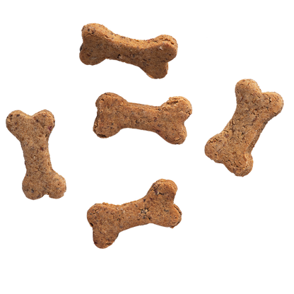 Crispy beef bone-shaped biscuits