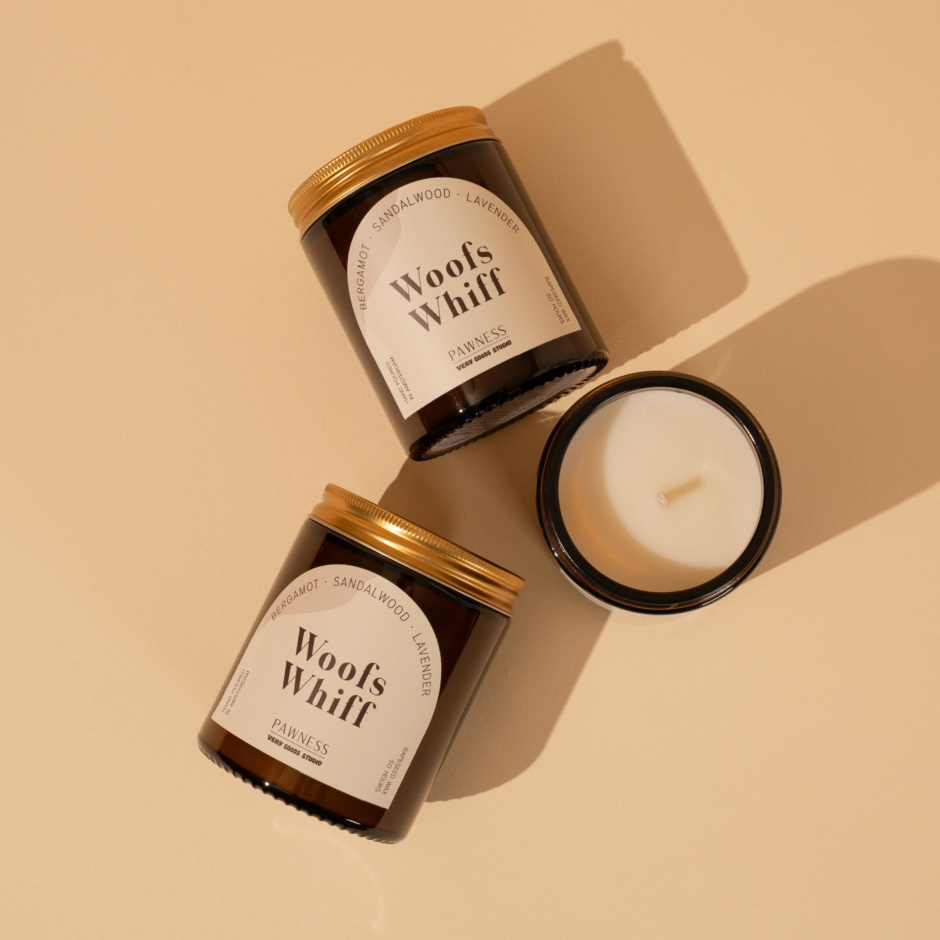 Bougie parfumée naturelle en cire de colza 