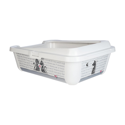 Bac à litière Cats In Love avec rebord