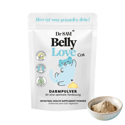 Poudre intestinale à base de plantes pour chats