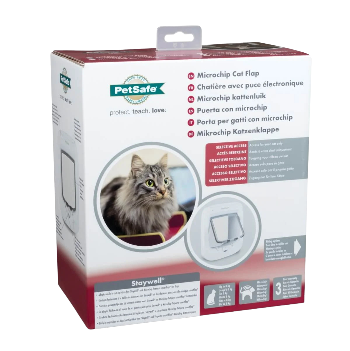 Chatière électronique à micropuce 4 positions