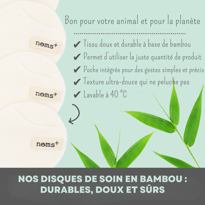 Reusable bamboo pads for eyes and ears