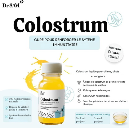 Colostrum liquide pour chiens et chats