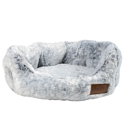 Corbeille White Panther imitation fourrure