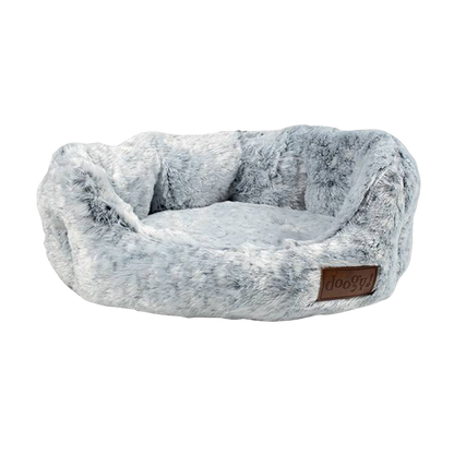 Corbeille White Panther imitation fourrure