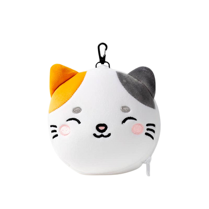 Coussin de voyage 2-en-1 Lola the Cat avec masque