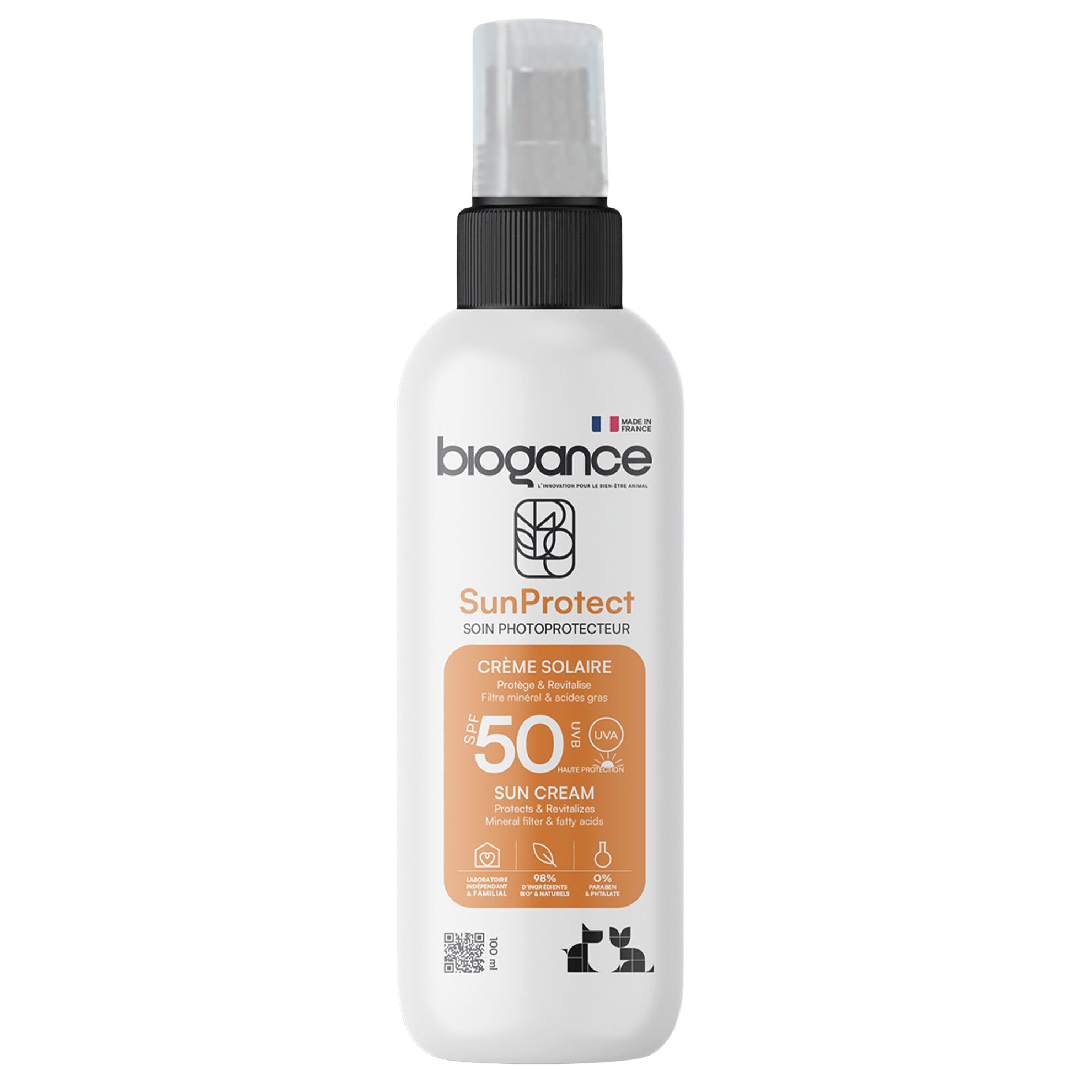 Crème solaire naturelle Sun Protect pour chiens et chats