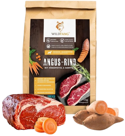 Croquettes au bœuf Angus pour chiens adultes