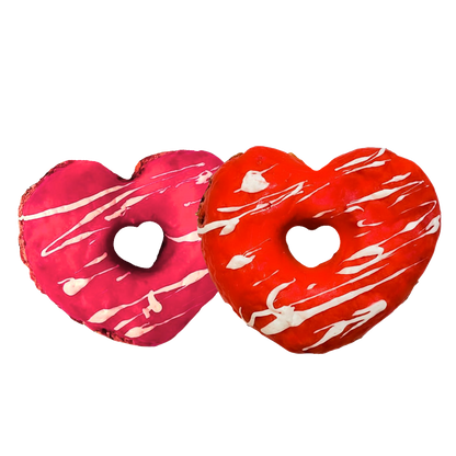 Biscuits donuts cœurs pour chiens