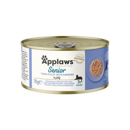 Flaked tuna and sardines in jelly