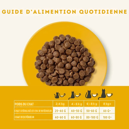 Croquettes au poulet pour chats adultes