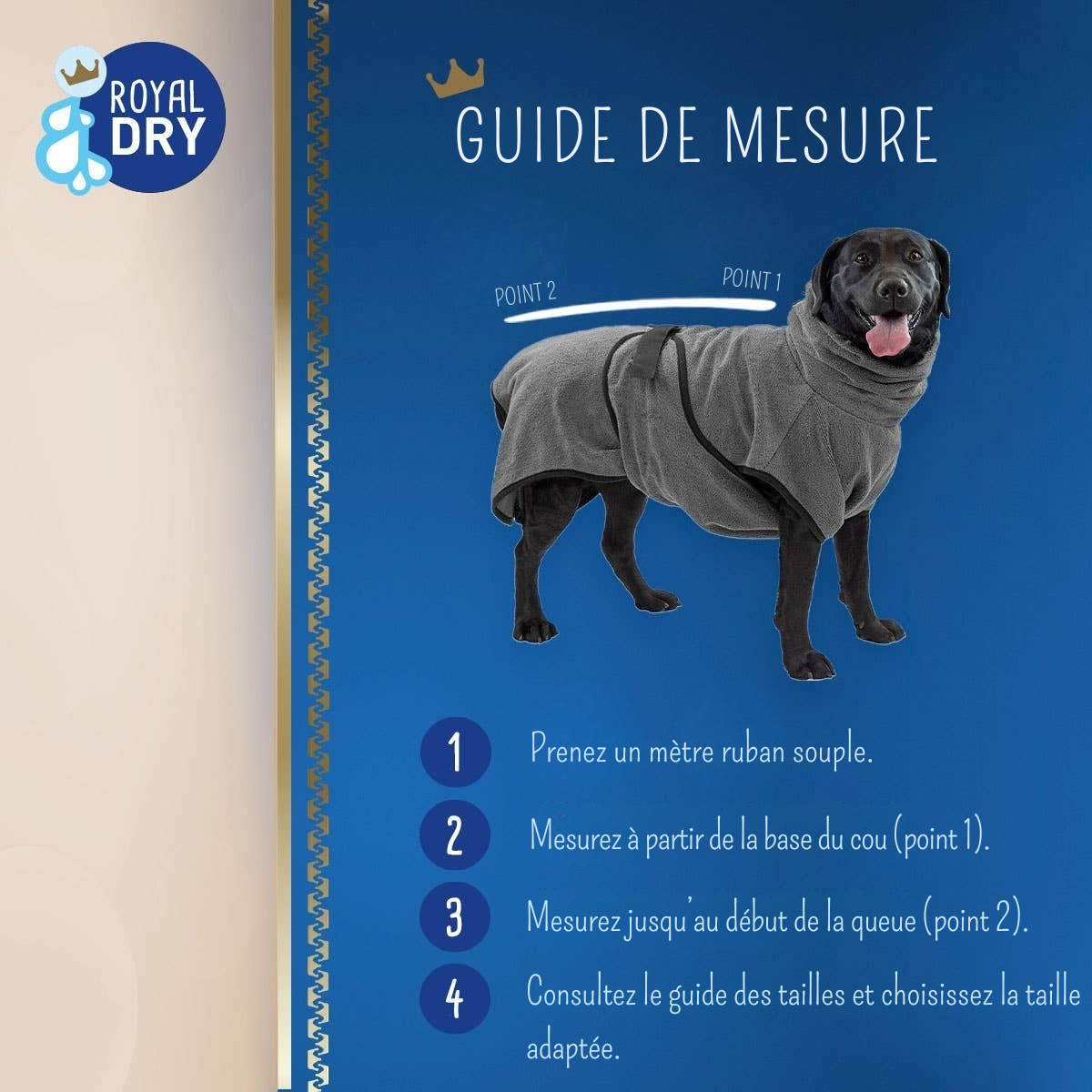 Peignoir de séchage microfibre ultra-absorbant