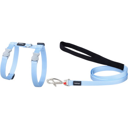 Ensemble harnais et laisse en nylon pastel