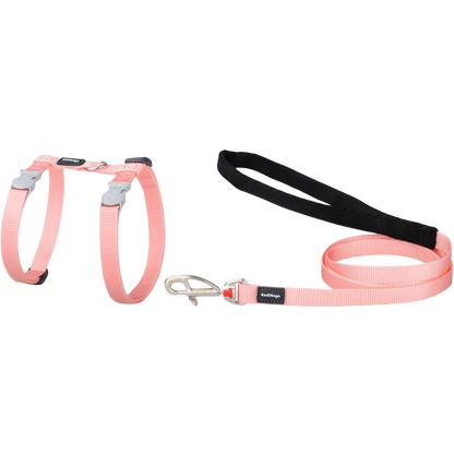 Ensemble harnais et laisse en nylon pastel