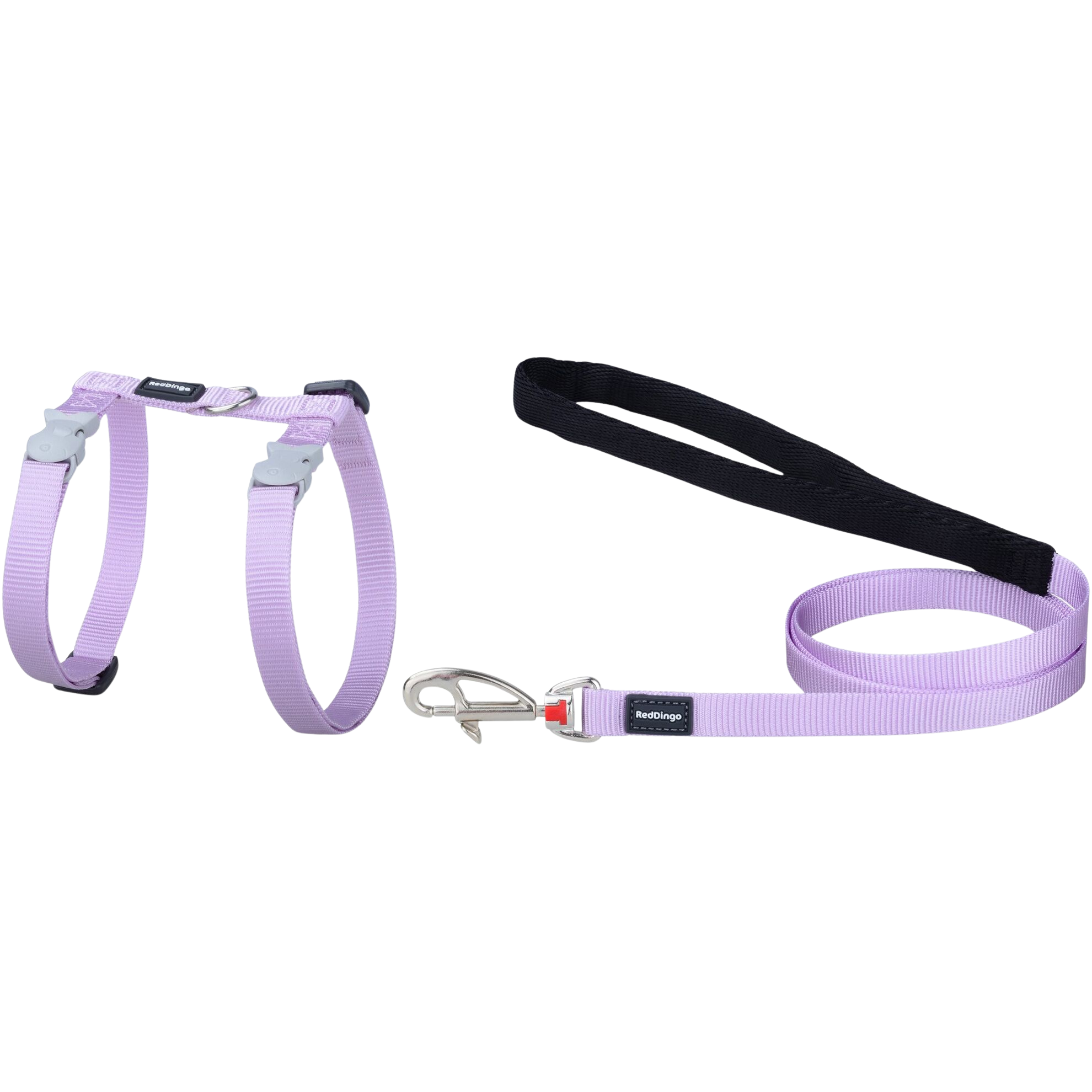 Ensemble harnais et laisse en nylon pastel