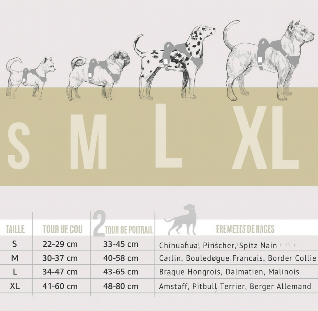 Harnais réfléchissant anti-traction