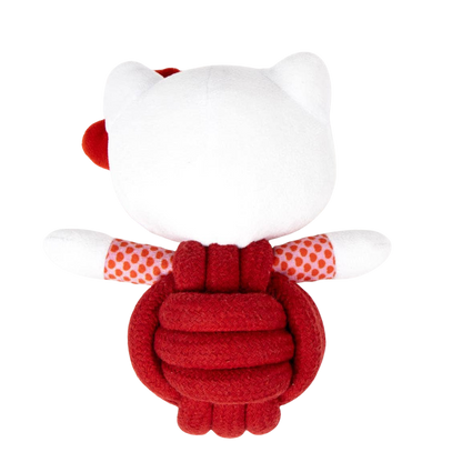 Jouet Hello Kitty peluche et corde avec couineur